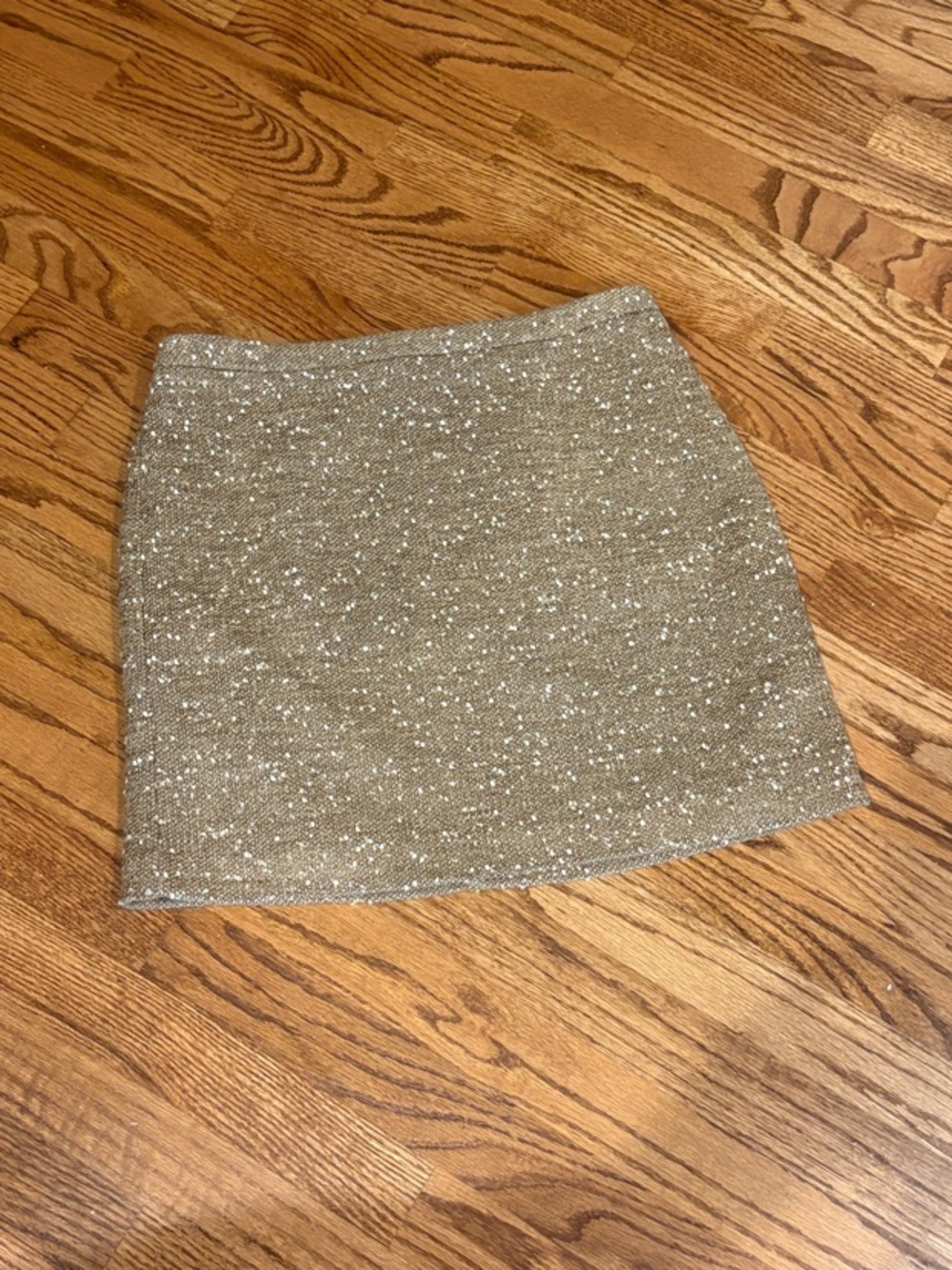 Apt. 9 Metallic Gold Tweed Mini Skirt